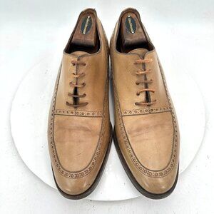 Beltrami Men Size 9 Brown Leather Lace Up Brogue Derby Dress Shoes
